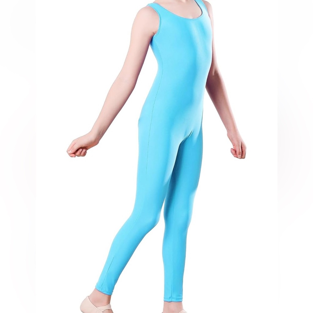 Blue Sleeveless Dance Leotard